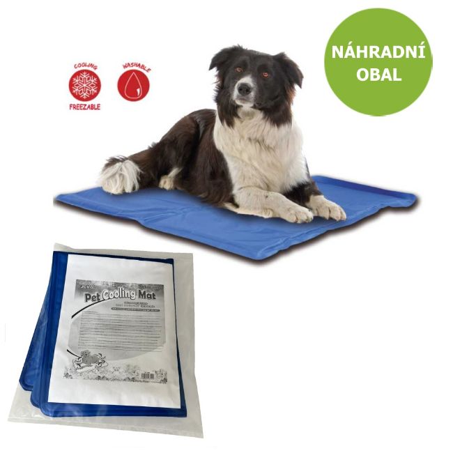 chladící podložka pro střední M 50x60cm, bez nutnosti ochlazovat samotnou podložku, chladí sama, ideální do letních horkých dnů, ochlazení zvířete, aktivuje se zátěží