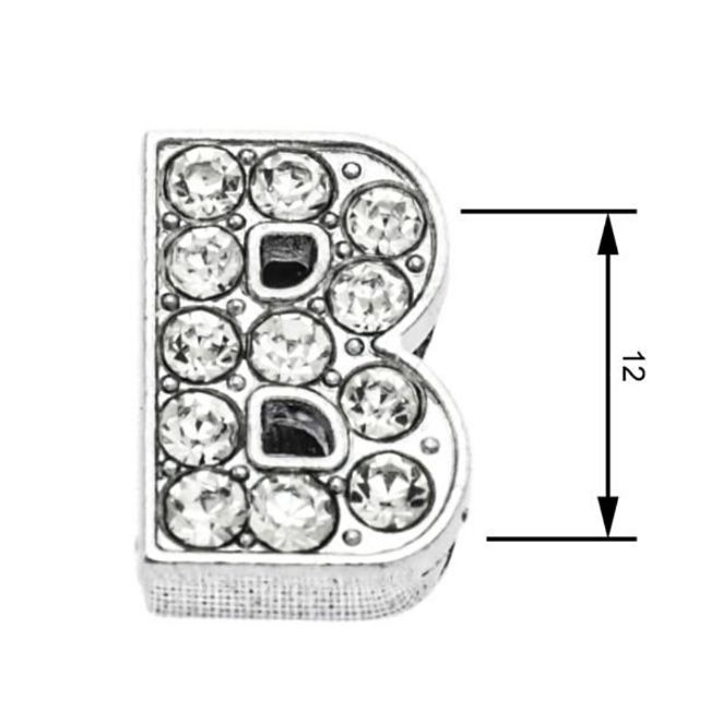 navlékací písmeno na obojek,písmeno B,velikost 12 mm