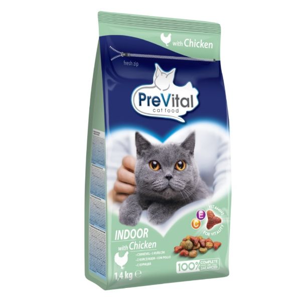 Obrázek PreVital kočka domácí, kuřecí granule 1,4 kg