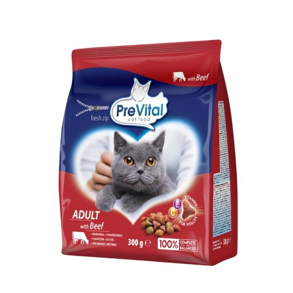 Obrázek PreVital kočka hovězí 0,3 kg 