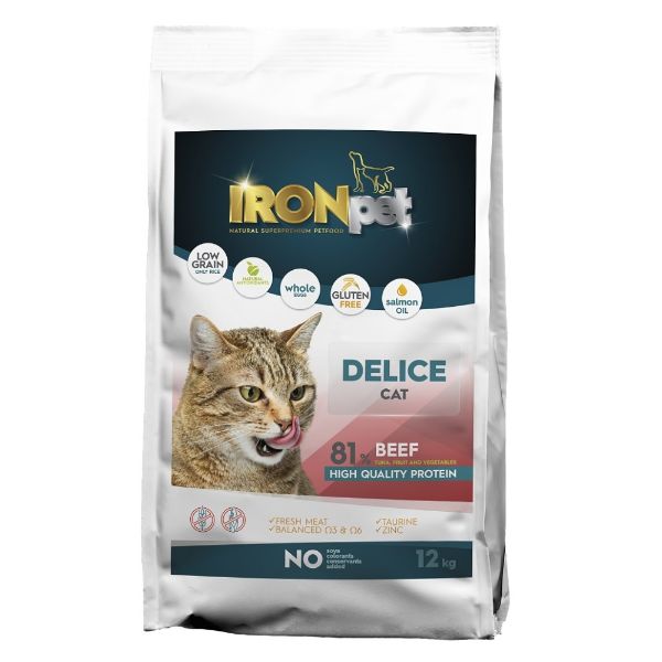 Obrázek IRONpet Cat Delice Beef (Hovězí) 12 kg