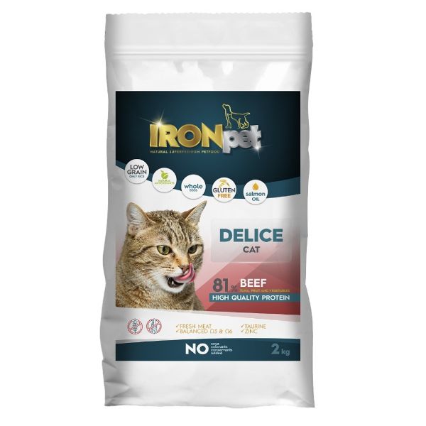Obrázek IRONpet Cat Delice Beef (Hovězí) 2 kg 