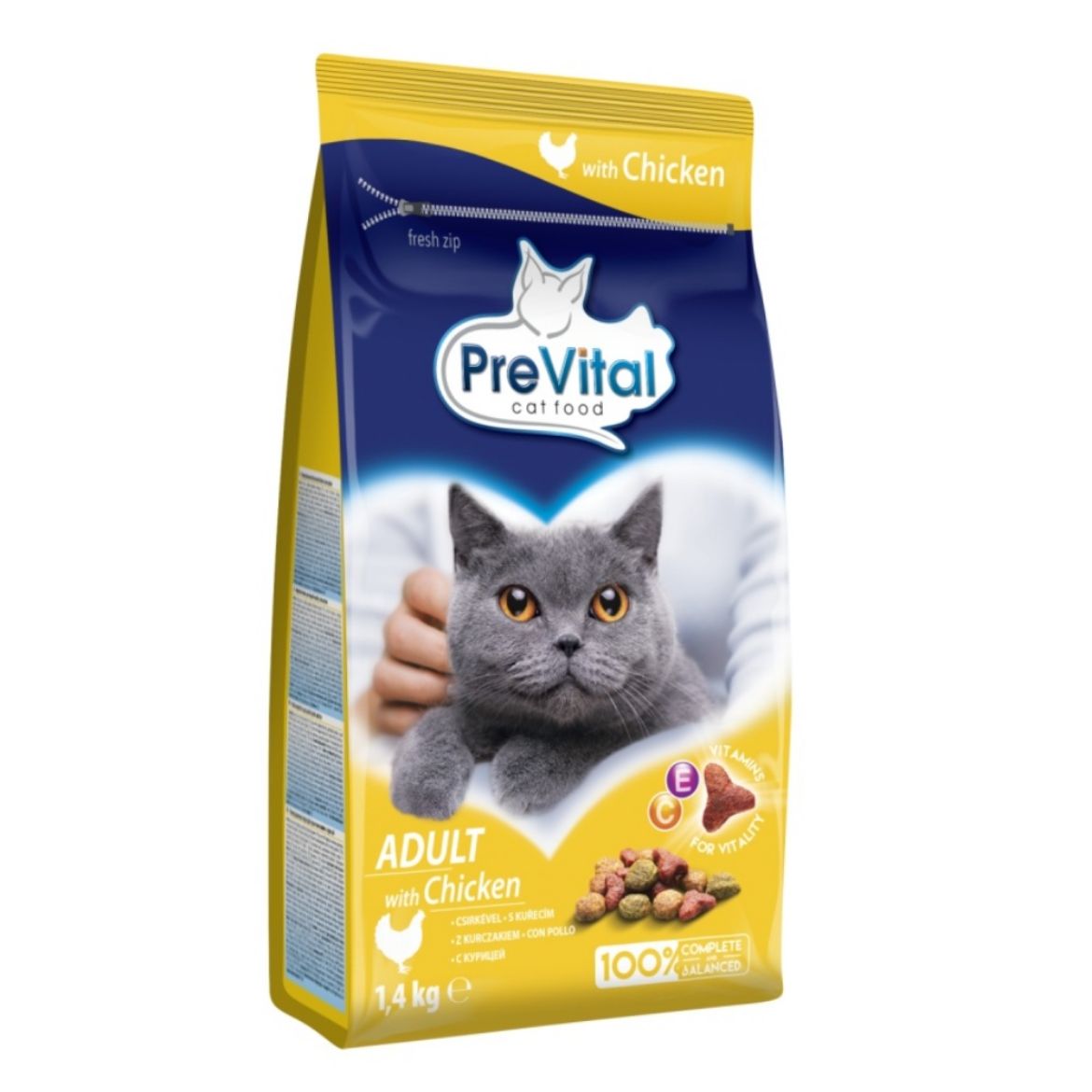 Obrázek z PreVital kočka kuřecí 1,4 kg 