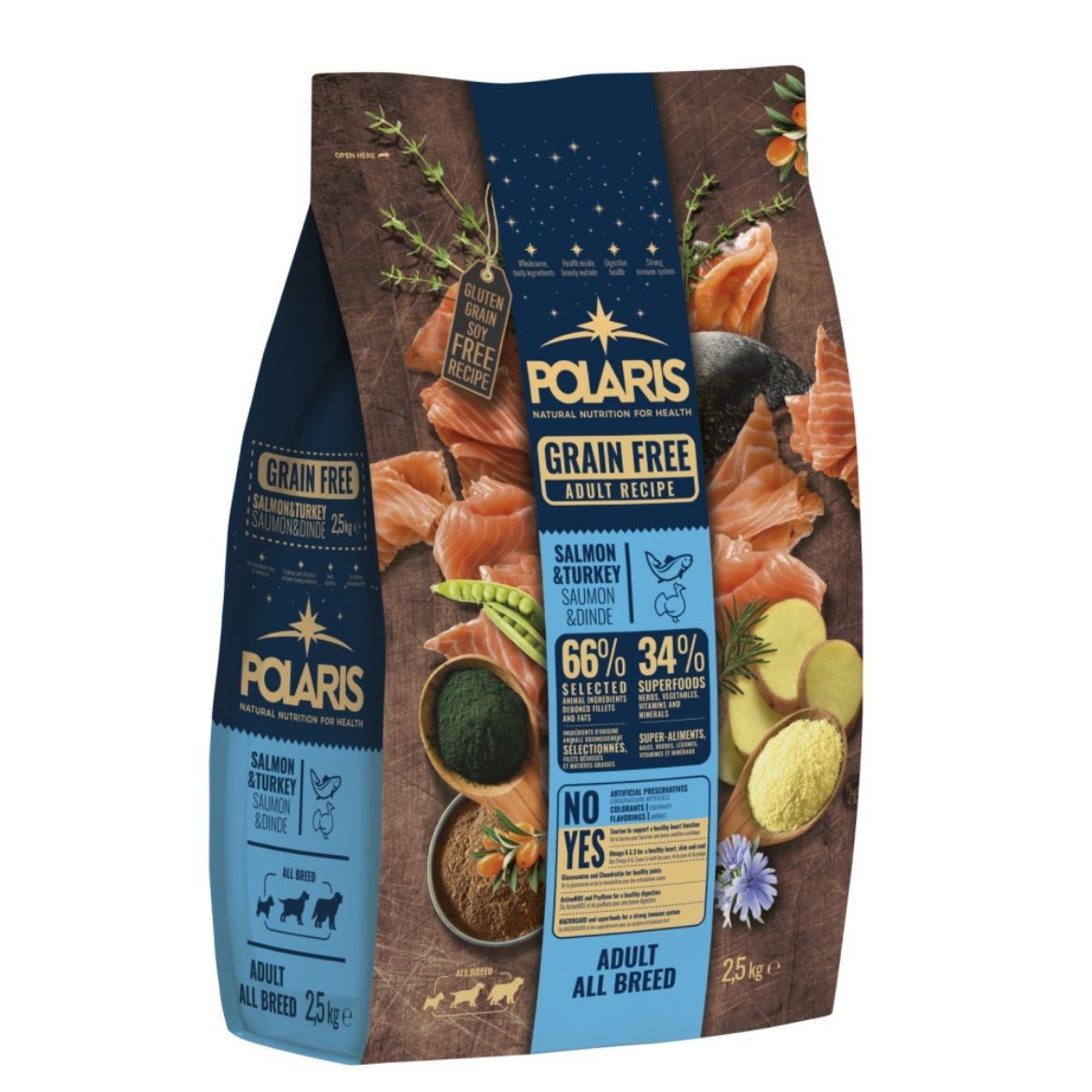 Obrázek z Polaris Dog Adult All losos & krůta GF 2,5 kg 