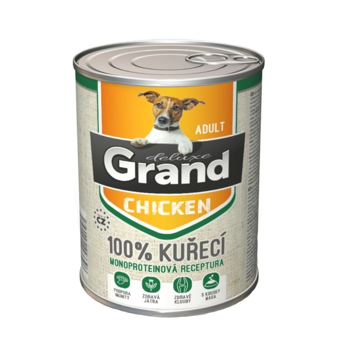 Obrázek z Grand deluxe Dog Adult 100 % kuřecí, konzerva 820 g  