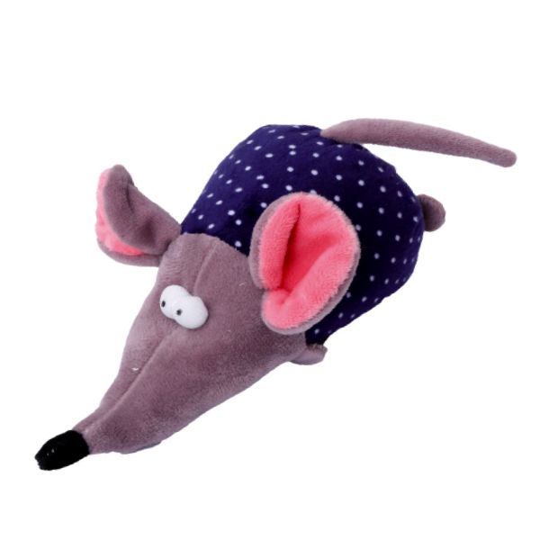 Obrázek Hračka pes - plyšová myš pískací 17 cm