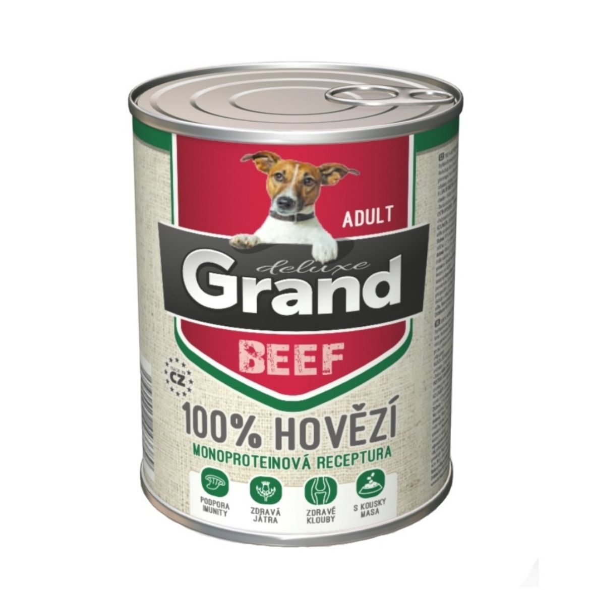 Obrázek z Grand deluxe Dog Adult 100 % hovězí, konzerva 400 g 