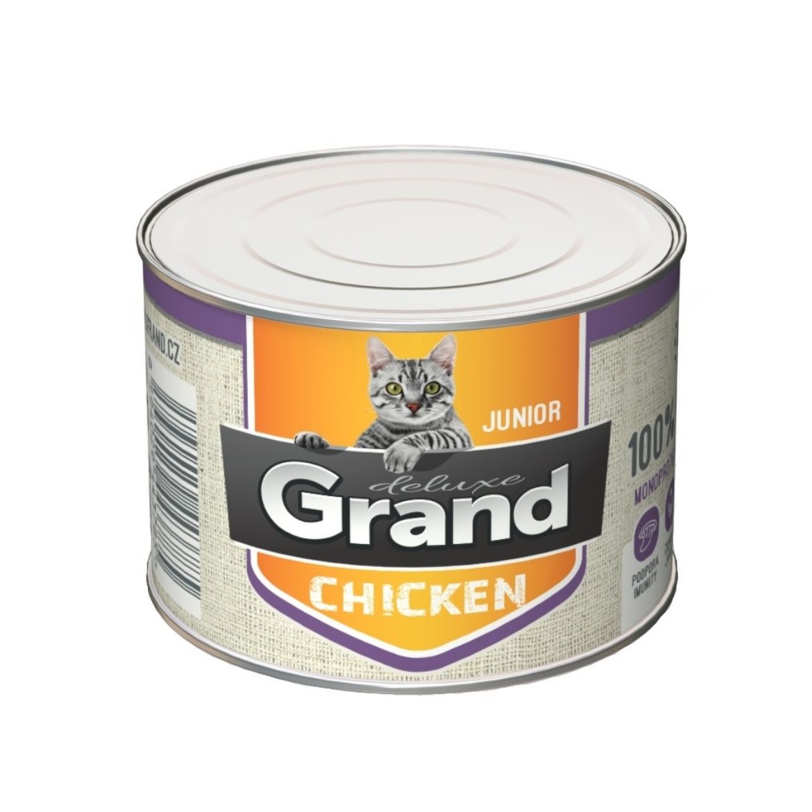 Obrázek z Grand deluxe Cat Junior 100 % kuřecí, konzerva 180 g  