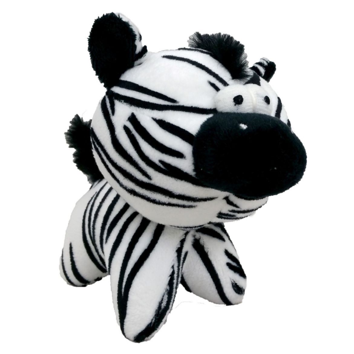 Obrázek z Hračka pes - plyšová zebra pískací 12 cm 