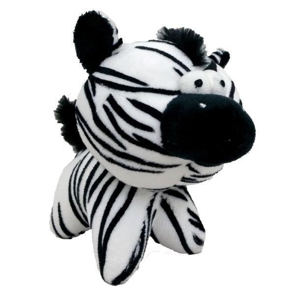 Obrázek Hračka pes - plyšová zebra pískací 12 cm