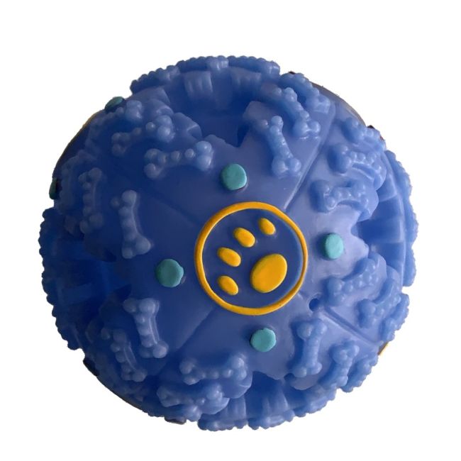 Miček se zvukem spouštěným pohybem míčku velikosti deset centimertrů vhodné pro psa