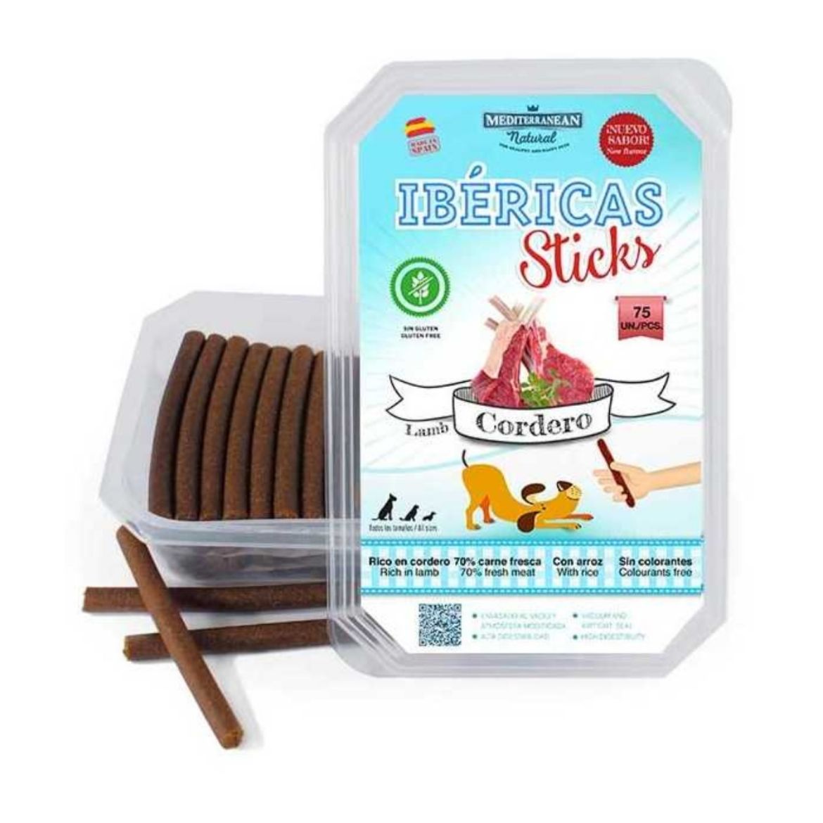 Obrázek z Ibéricas Dog tyčinky jehně 800 g (cca 75 ks) 