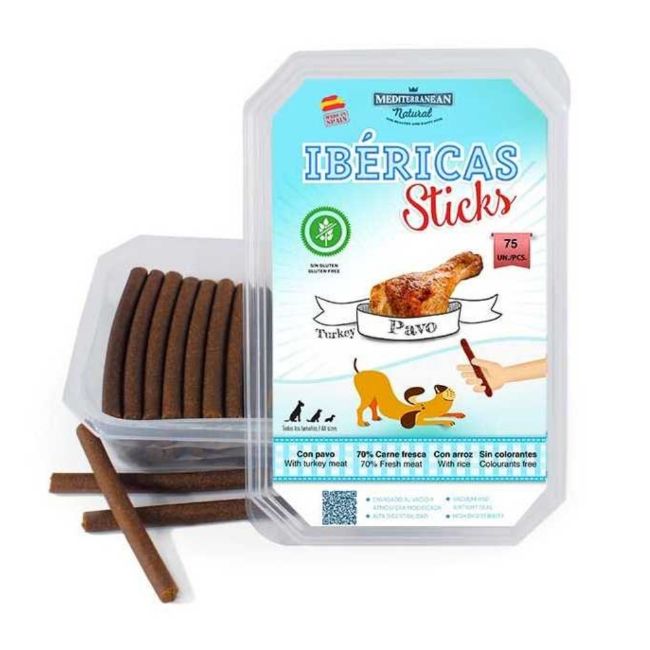 Obrázek z Ibéricas Sticks Turkey 800g 75ks snack for dog-14821 