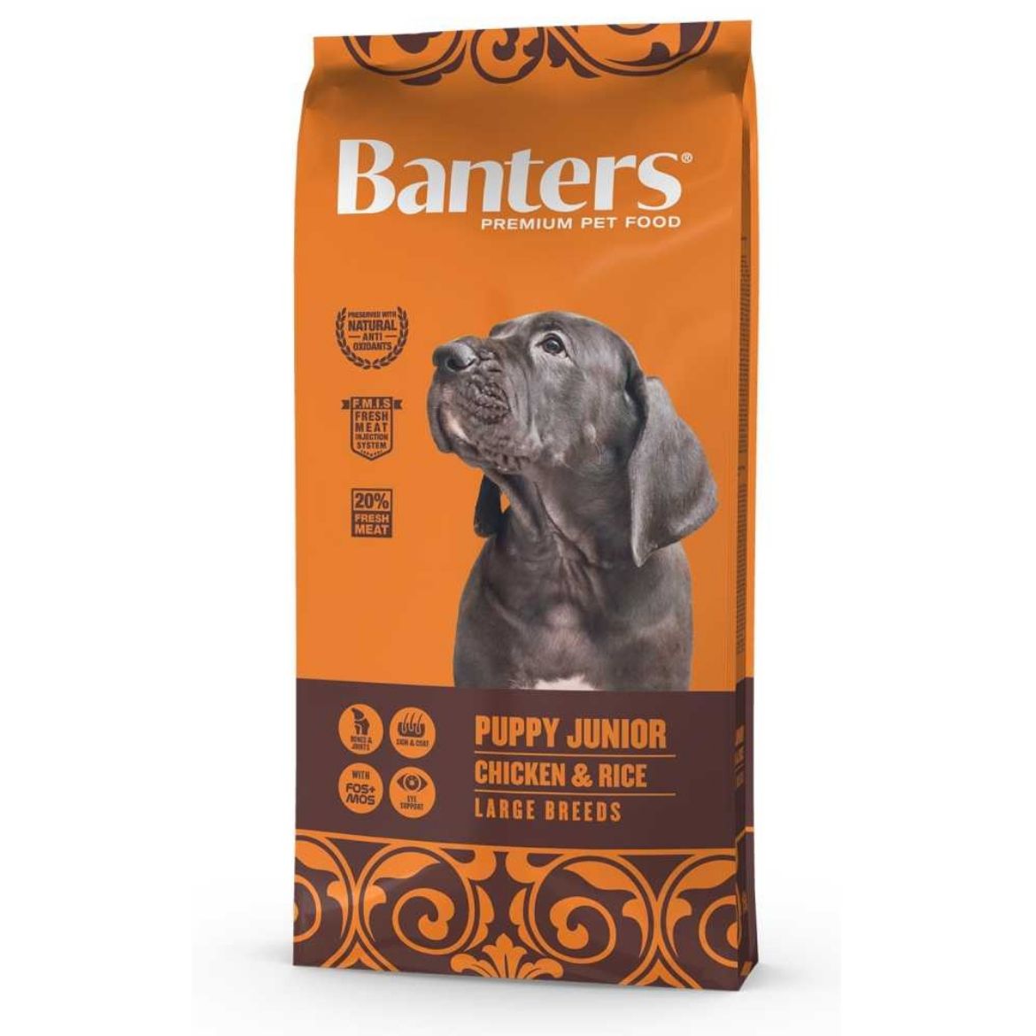 Obrázek z Banters Puppy Junior Large Breeds Chicken & Rice 15 kg 