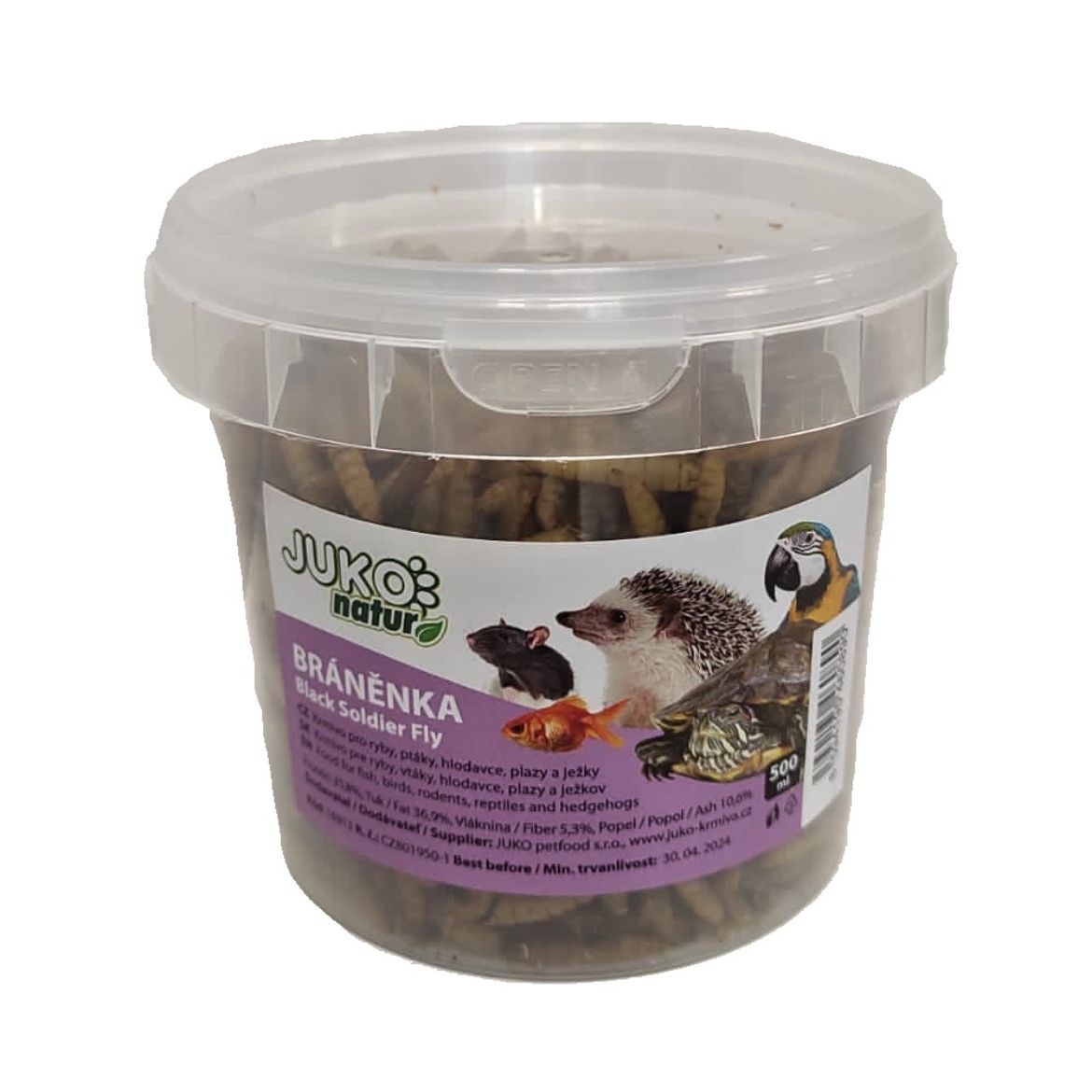Obrázek z Bráněnka sušené larvy JUKO, dóza 500 ml ( 75g ) 