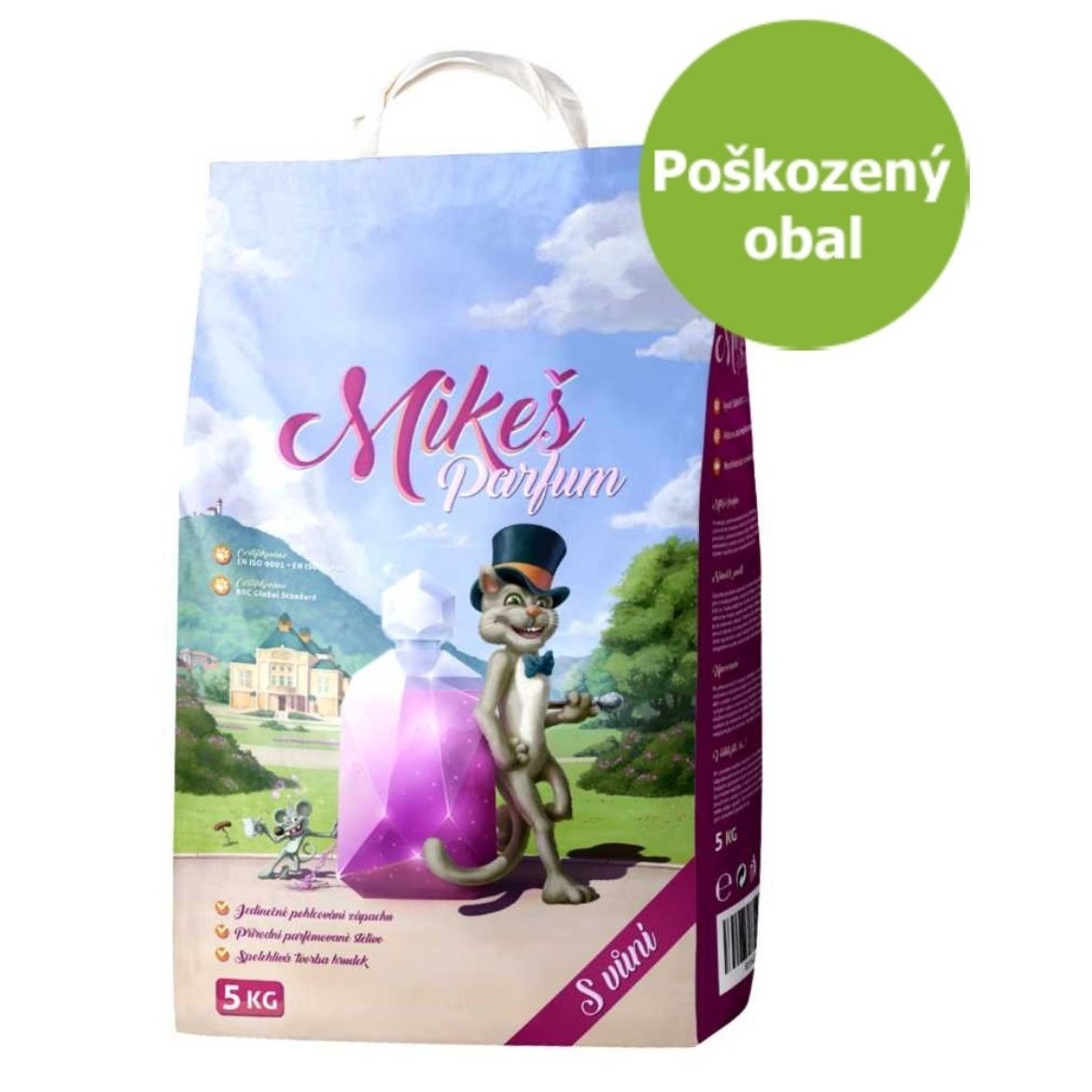 Obrázek z MIKEŠ Parfum hrudkující s vůní 4,9 kg - Poškozený obal - SLEVA  