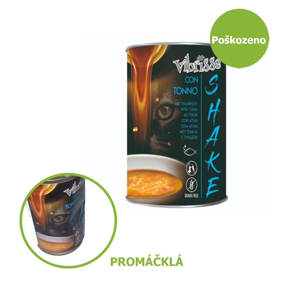 Obrázek z Vibrisse Shake polévka různé druhy 135 g - Promáčklá - SLEVA 15 % 