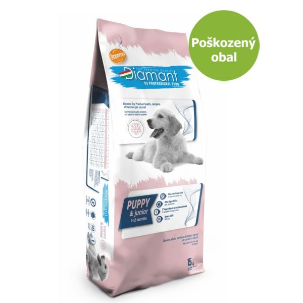 Diamant dog puppy, kompletní krmivo pro štěňata, 1-12 měsíců věku