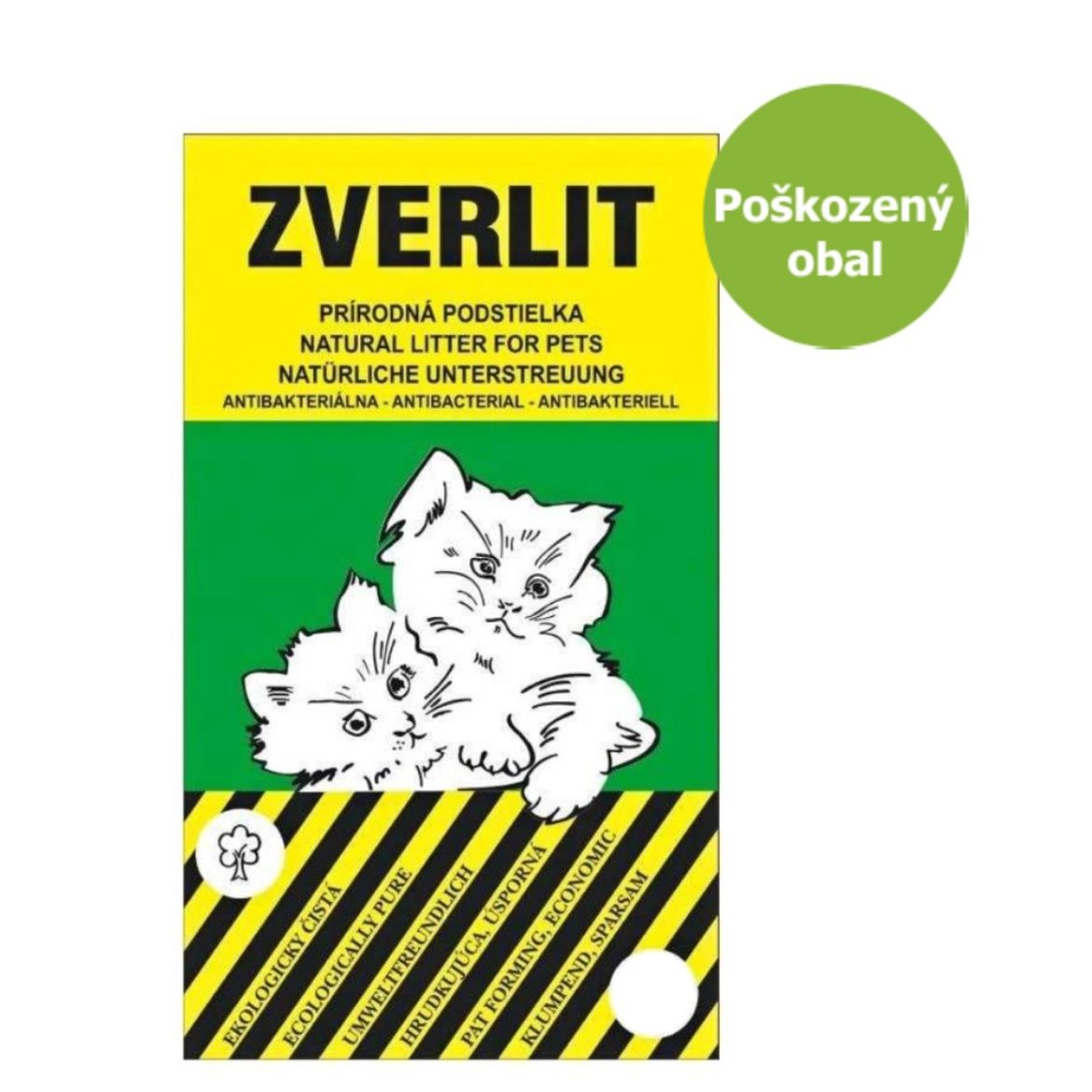 Obrázek z ZVERLIT zelený hrubá podestýlka 9 - 9,9 kg - Poškozený obal - SLEVA 10 % 