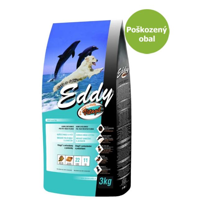 EDDY adult all breed 3 kg, kompletní krmivo pro dospělé psy, 