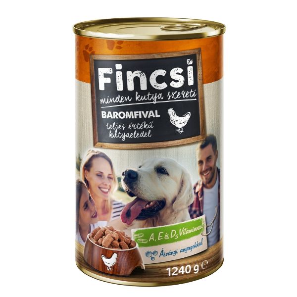 Obrázek Fincsi Dog drůbeží, konzerva 1240 g