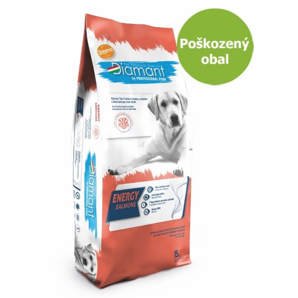 Obrázek Diamant Dog Energy Losos 15 kg - Poškozený obal - SLEVA 15 %