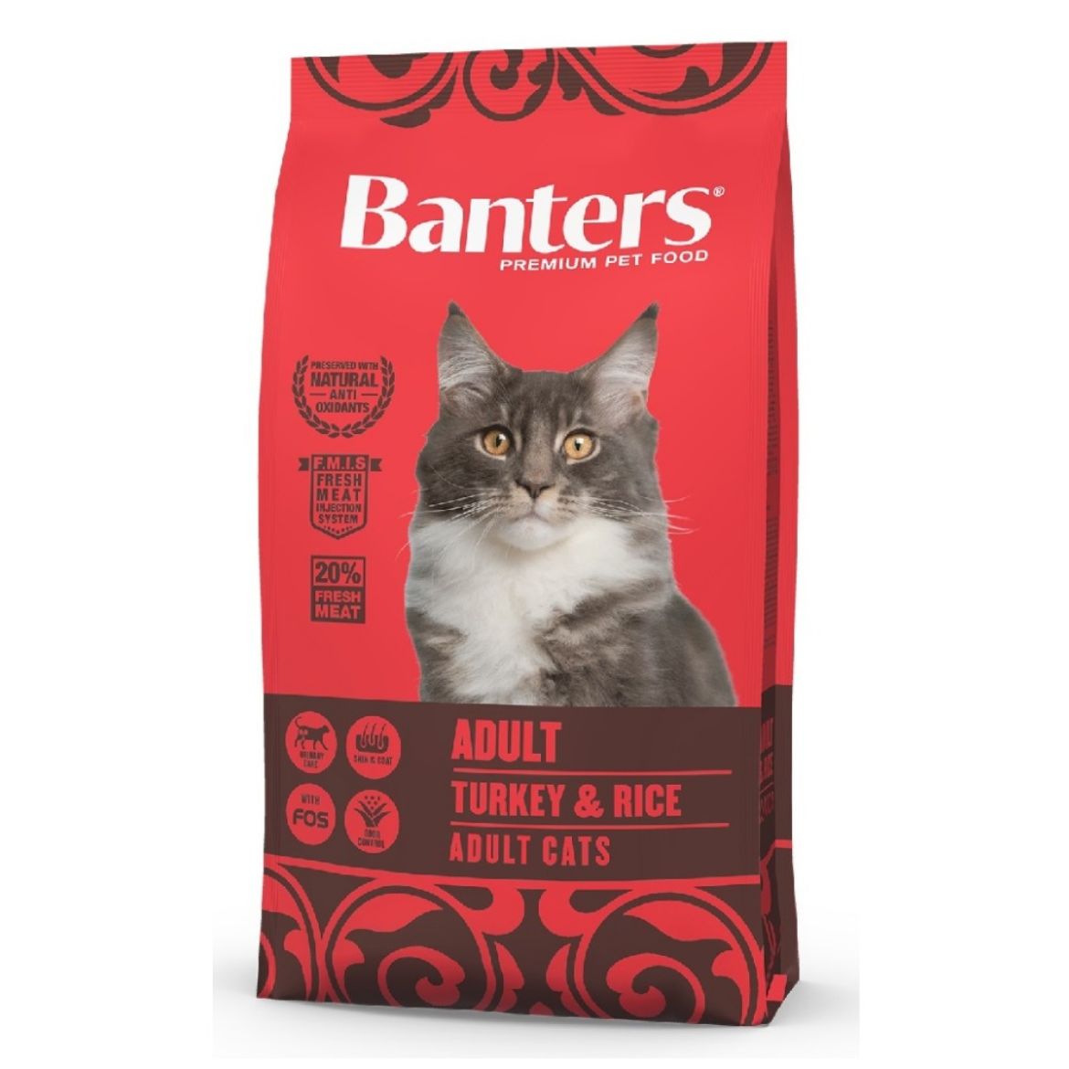 Obrázek z Banters Cat Adult Turkey & Rice 8 kg 