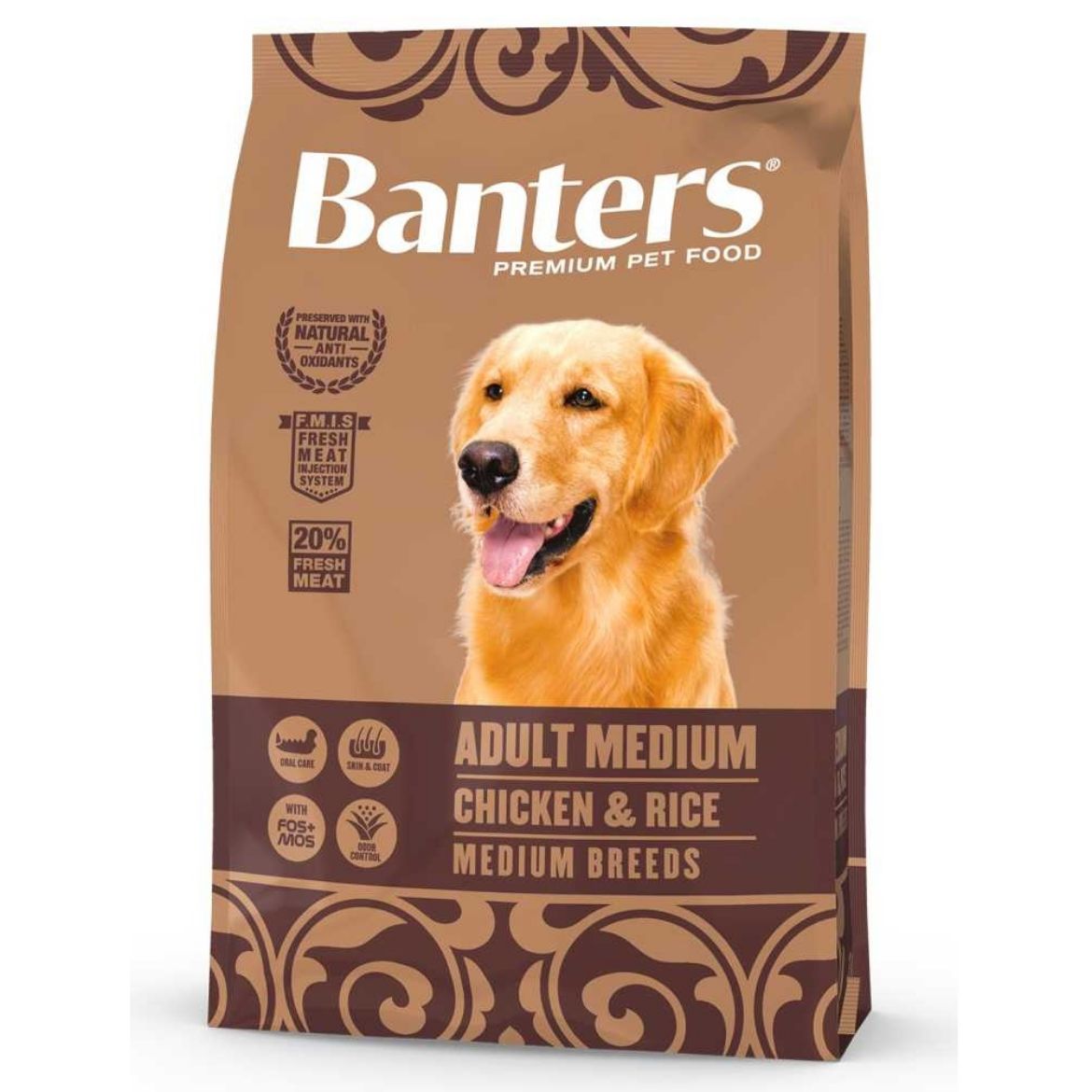 Obrázek z Banters Adult Medium Chicken & Rice 3 kg  