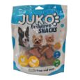 Obrázek z Chicken, duck & spinach in Bone Shape JUKO Snacks 250 g 