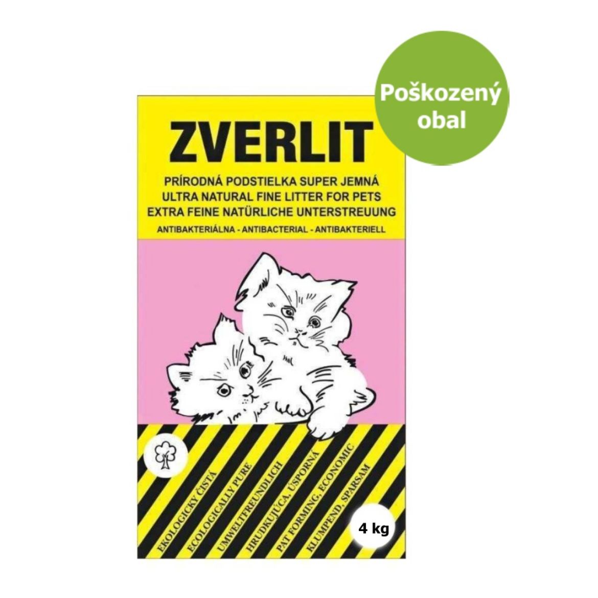 ZVERLIT růžový, super jemná podestýlka, bentonitové stelivo, přírodní, pohlcuje pachy, stelivo do toalet, hrudkující, ekologické, 