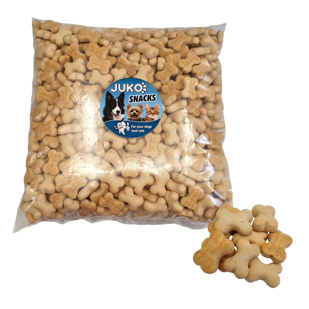 Obrázek z Mini kostičky JUKO Snacks 1 kg 