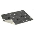 Obrázek z Vetbed protiskluz / Drybed šedá packa a hvězda 100 x 75 cm DELUXE, vlas 30 mm 
