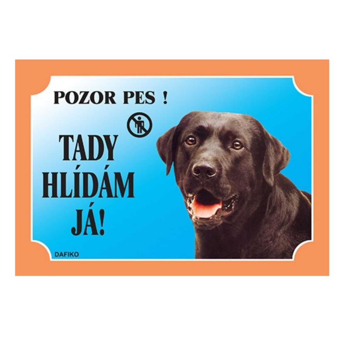 Obrázek z Cedulka Dafiko LABRADOR černý 