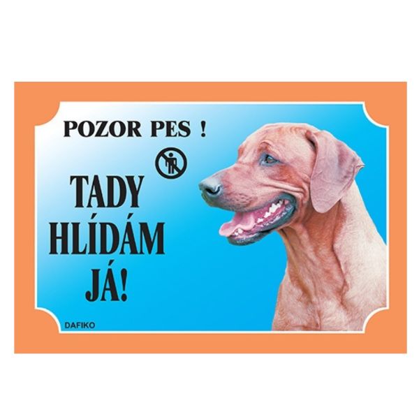 Obrázek Cedulka Dafiko RIDGEBACK