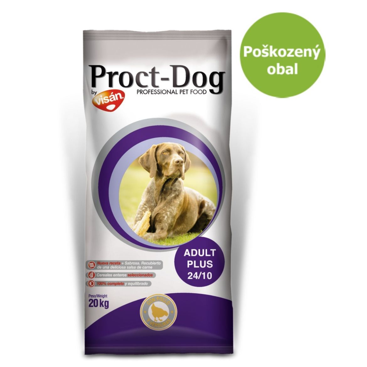 Proct dog adult plus, dospělý pes, s kuřecím masem
