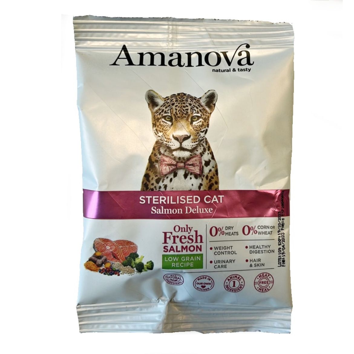 Obrázek z Zdarma k nákupu - AMANOVA CAT STERILISED SALMON & QUINOA  LG 70 g 