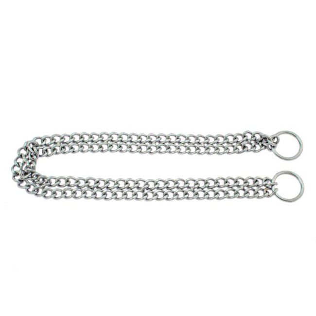 stahovací, dvouřadý, ocel, pochromováno, šlifované články, 70 cm