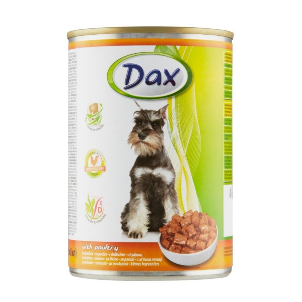 Obrázek z Dax Dog kousky drůbeží, konzerva 415 g 