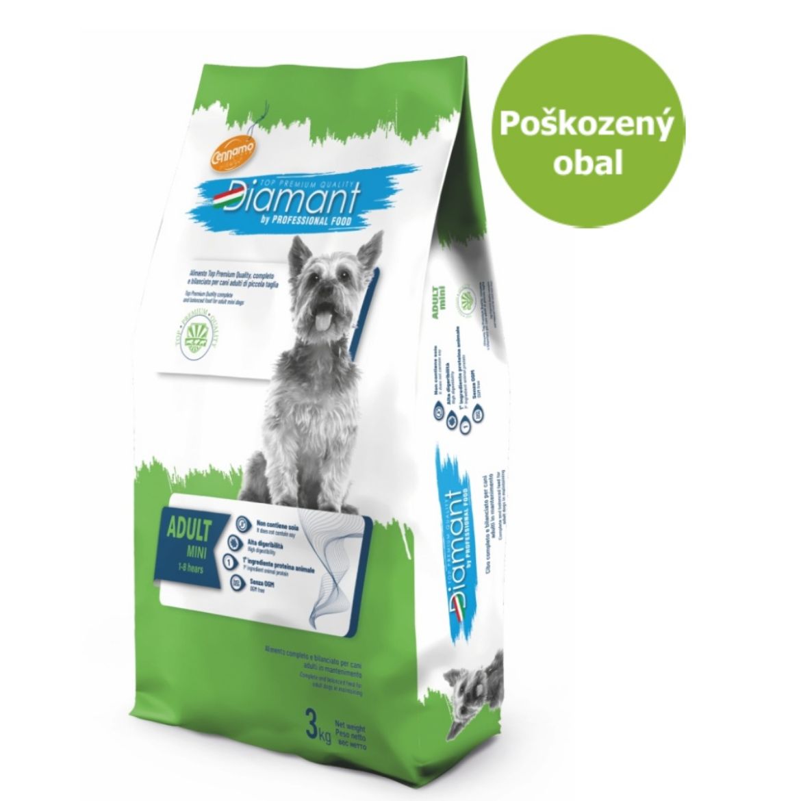 Obrázek z Diamant Dog Adult Mini 3 kg - Poškozený obal - SLEVA 15 % 
