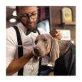 Obrázek z Kartáč jemné zuby Barbershop  