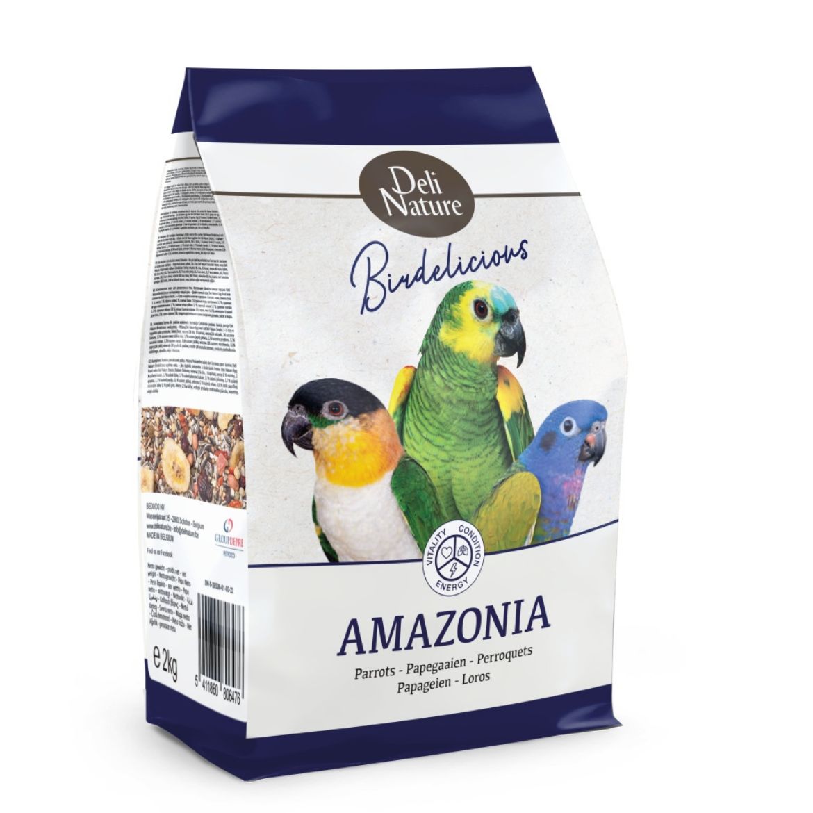 Obrázek z Deli Nature Birdelicious Amazonia amazonský papoušek 2 kg 