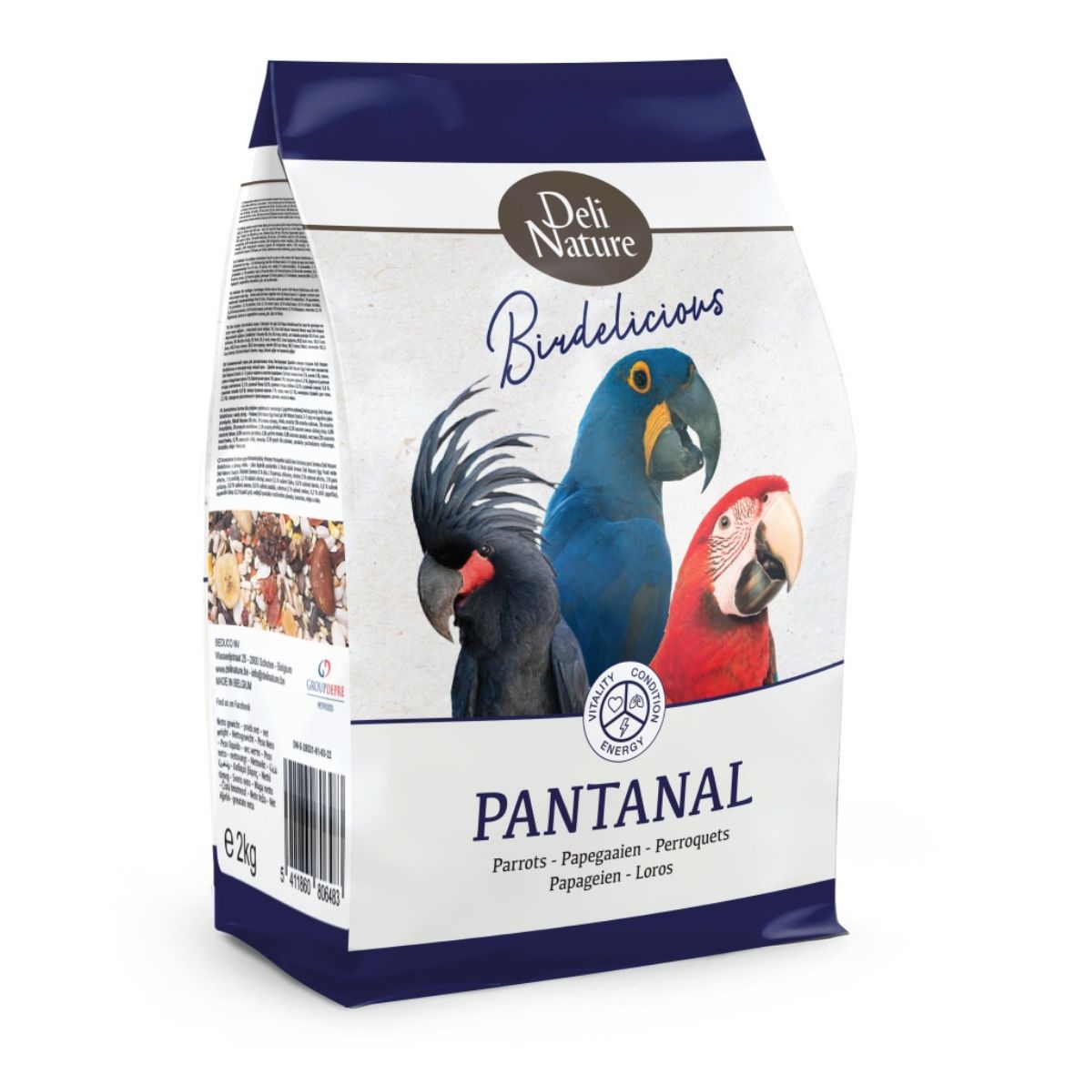 Obrázek z Deli Nature Birdelicious Pantanal velký papoušek 2 kg 