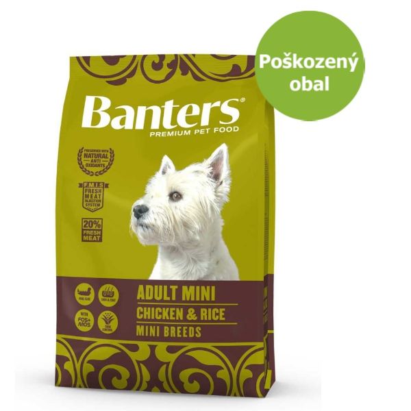 Obrázek Banters Adult Mini Chicken & Rice 8 kg - Poškozený obal - SLEVA