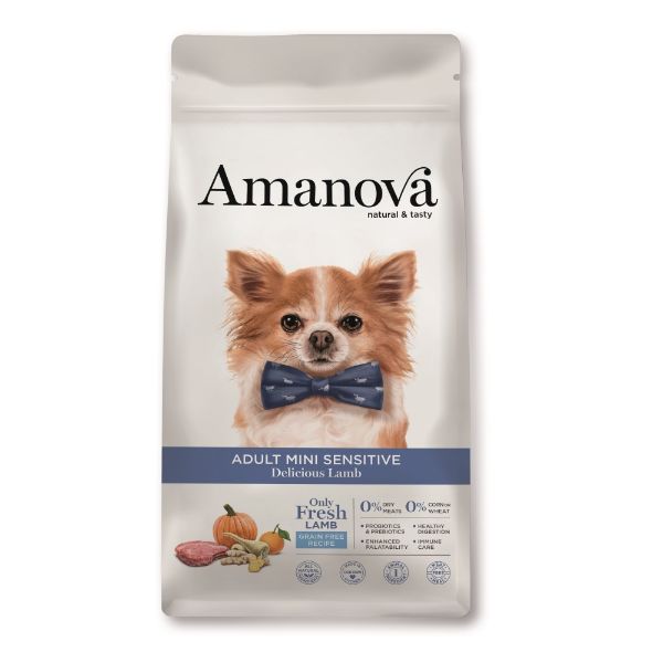 Obrázek Amanova Dog Adult Mini Sensitive Lamb & Pumpkin GF 0,8 kg
