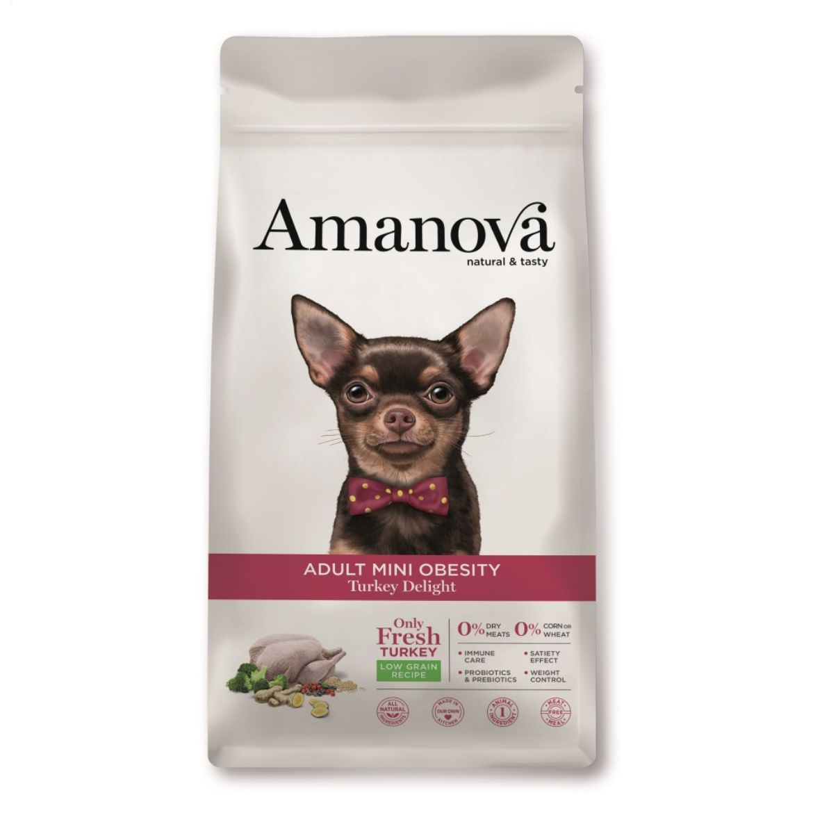 Obrázek z Amanova Dog Mini Obesity Turkey & Quinoa LG 2 kg 