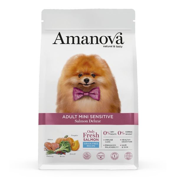 Obrázek Amanova Dog Adult Mini Sensitive Salmon & Pumpkin GF 0,8 kg