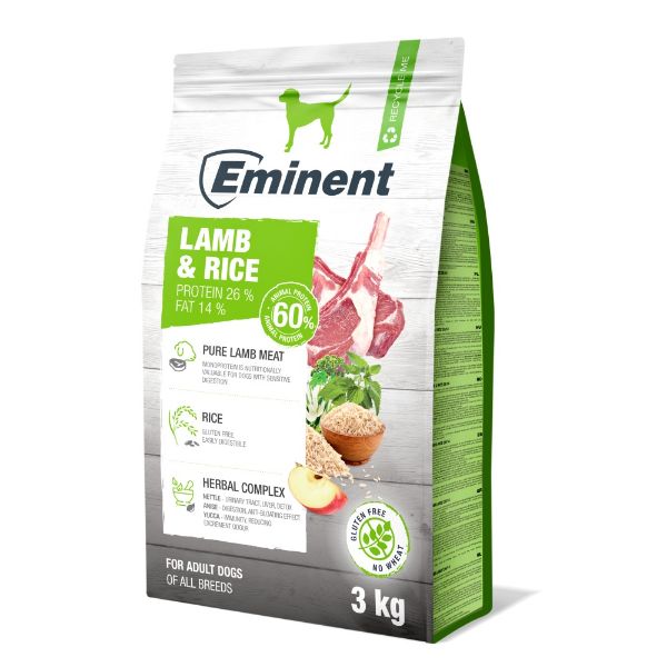 Obrázek Eminent Dog Lamb & Rice 3 kg