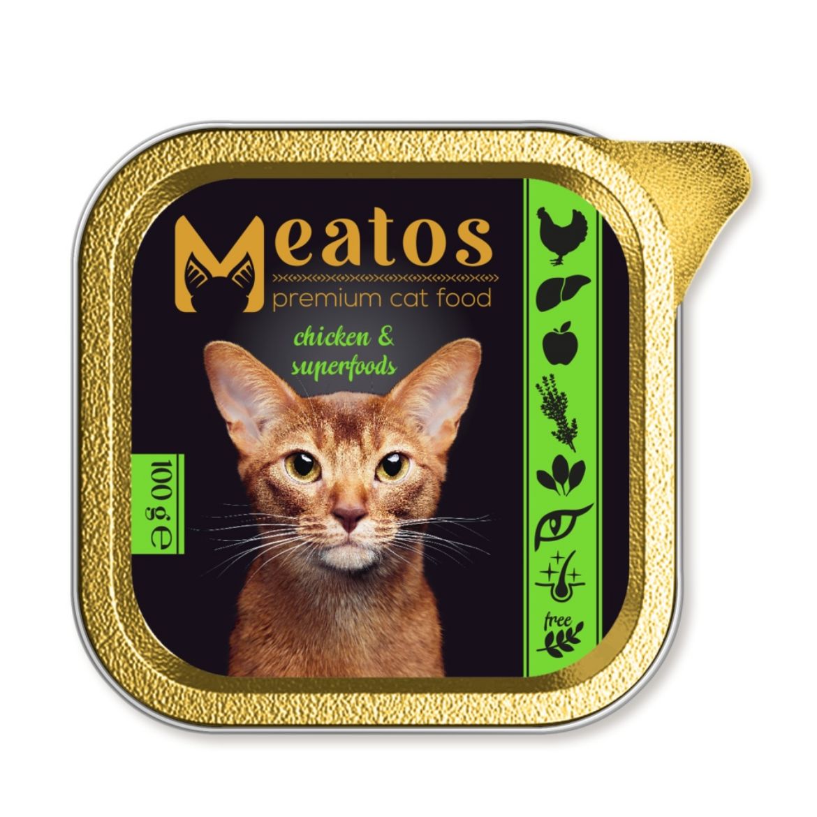 Obrázek z Meatos Cat Chicken & Superfood 100 g 