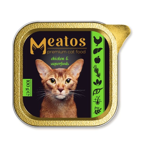 Obrázek Meatos Cat Chicken & Superfood 100 g