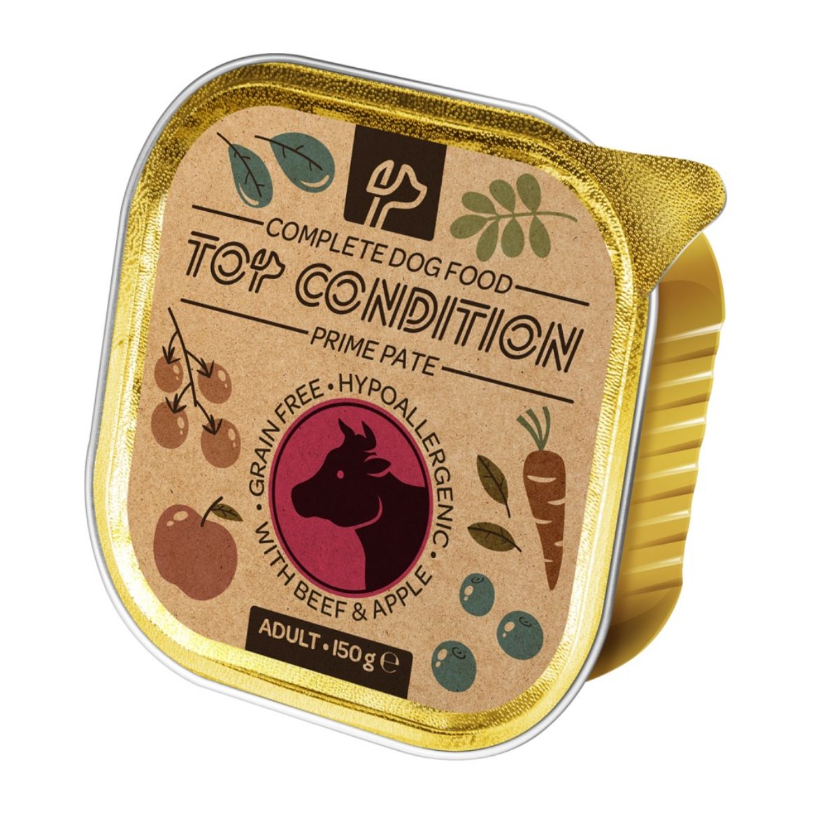 Obrázek z Top Condition Dog Beef & Apple paté 150 g 